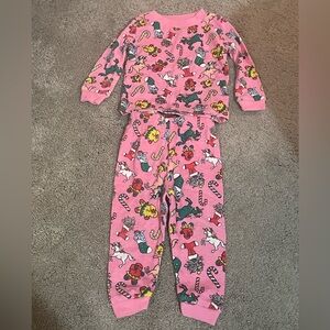 Pink Christmas pajamas